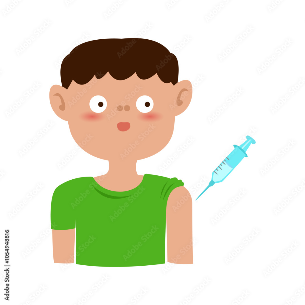 polio injection vaccine for child. poliomyelitis disease concept polio injection vaccine for child. poliomyelitis disease concept