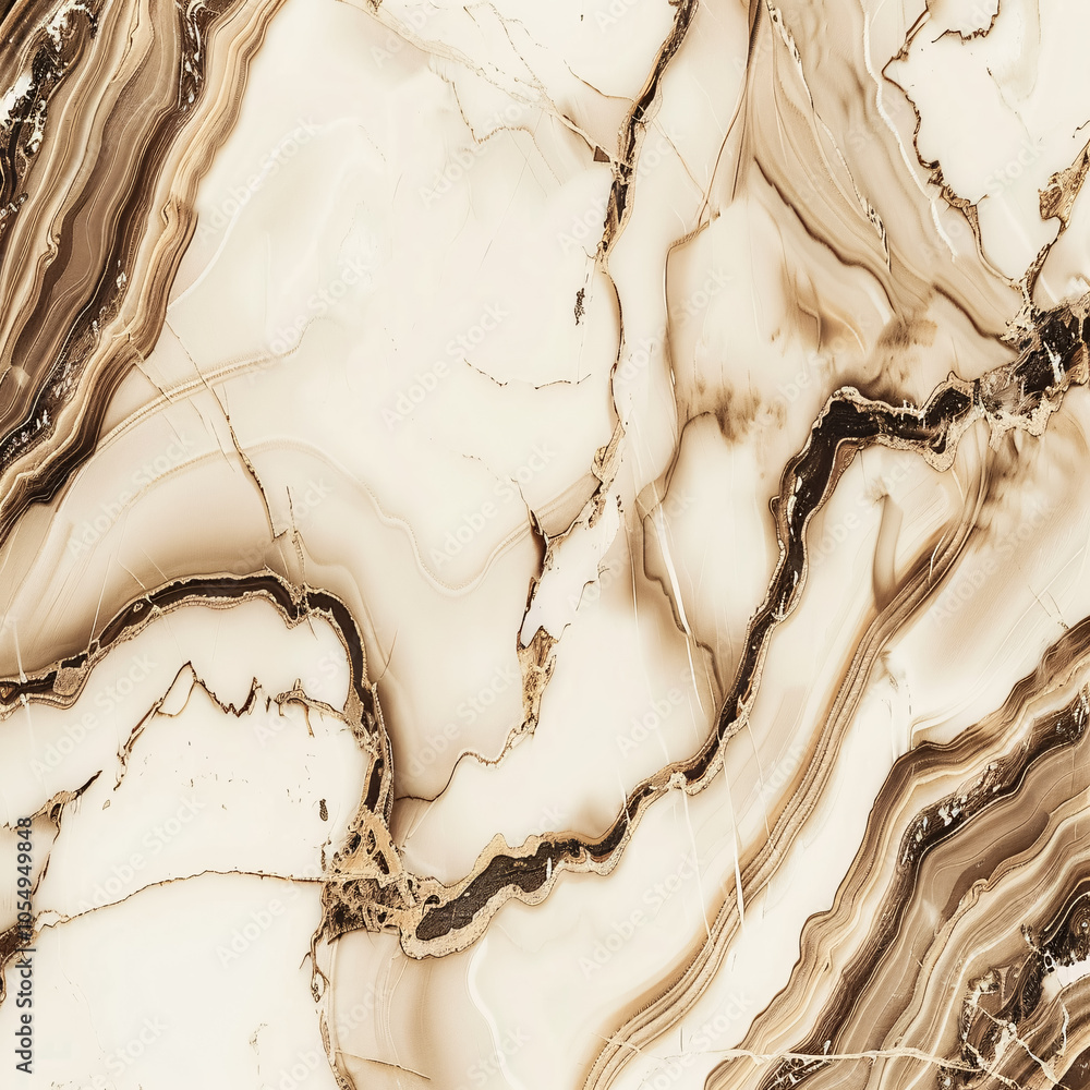 Fototapeta premium Abstract soft sepia color marble granite flooring background, with elegant tracery.