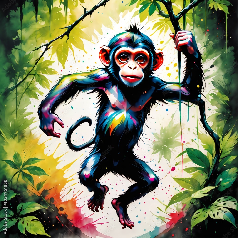 dancing monkey in the jungle dancing monkey in the jungle