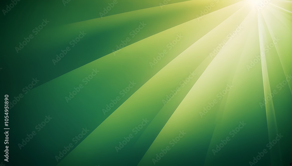 Green light rays with glowing effect background Green light rays with glowing effect background