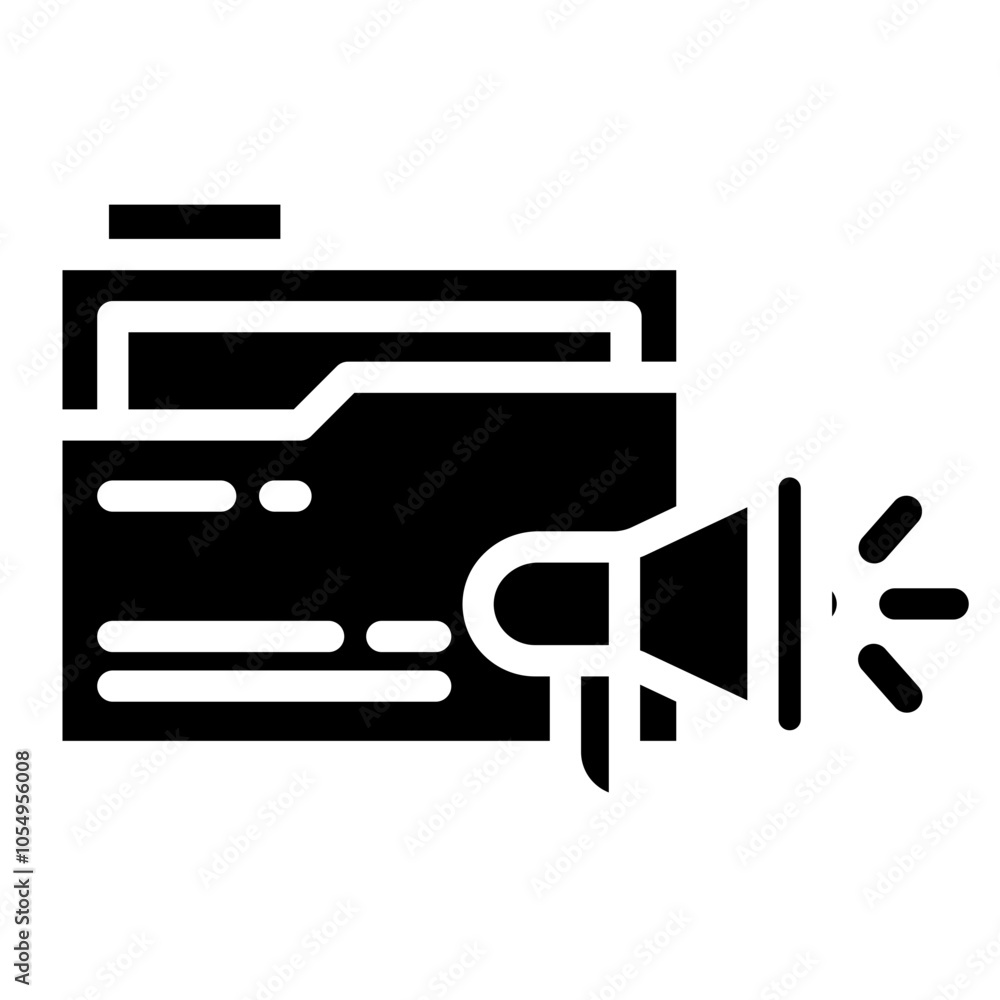 Marketing advertising vector icon for apps and websites Marketing advertising vector icon for apps and websites