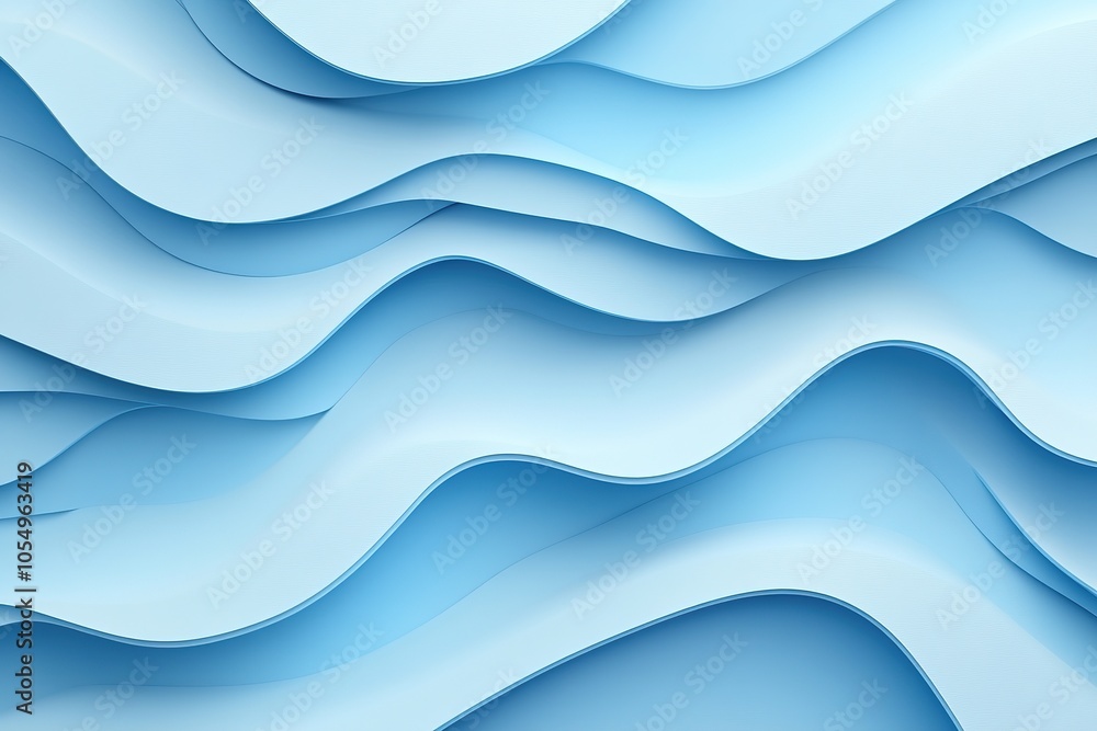 Abstract blue wavy background with soft, flowing lines. Abstract blue wavy background with soft, flowing lines.