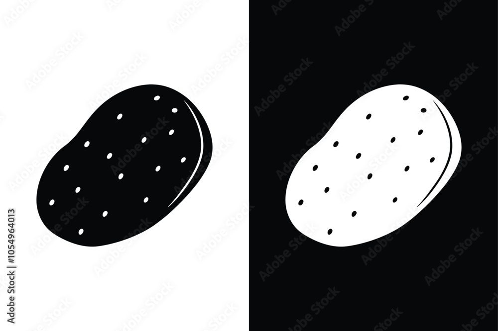 Quality Potato Icon. Classic Flat Style for Nutrition and Food Designs Quality Potato Icon. Classic Flat Style for Nutrition and Food Designs