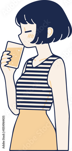 girl drinking beer 맥주 마시는 소녀
