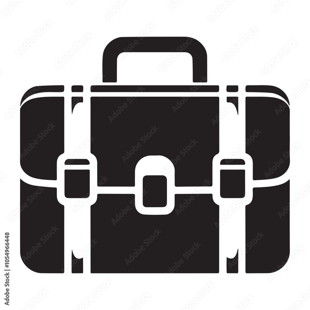 Briefcase icon on a white background Briefcase icon on a white background