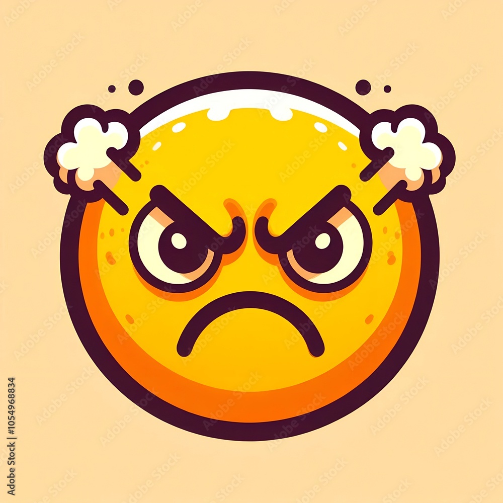Fototapeta premium angry emoji