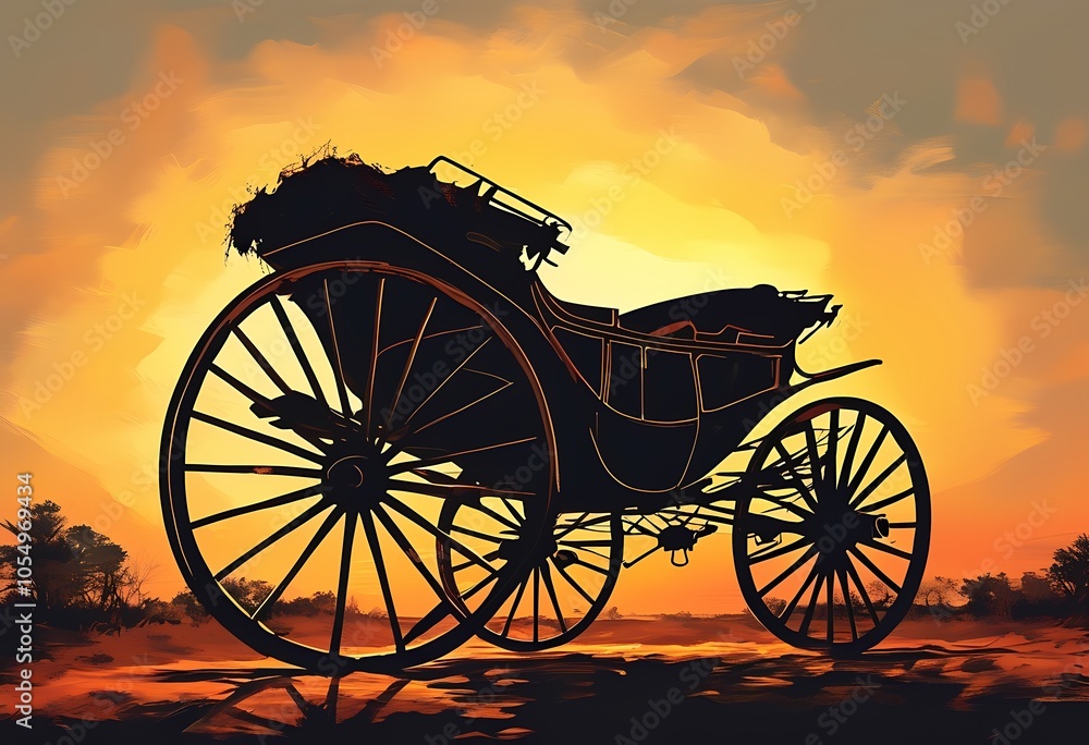 Fototapeta premium wagon wheel