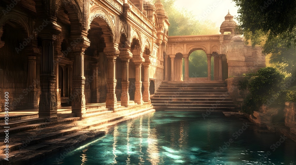 Breathtaking Architectural Masterpiece of Ancient Indian Step Well with ...