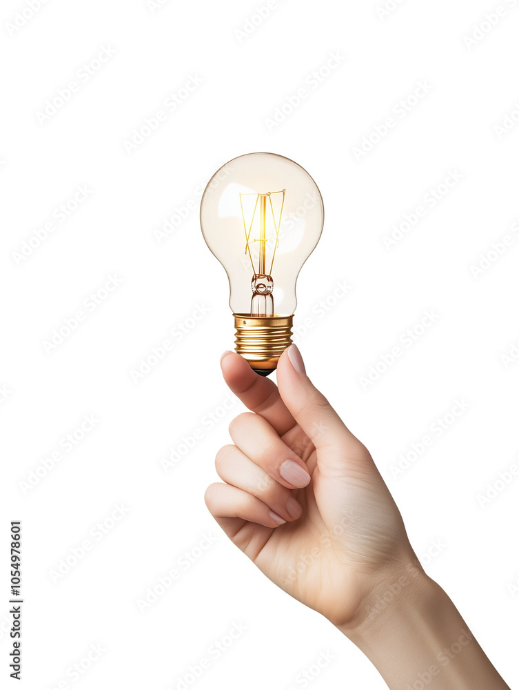 hand holding bulb hand holding bulb