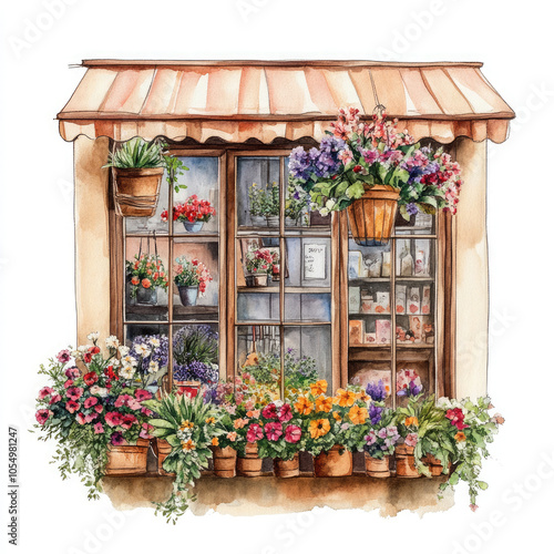 A charming window adorned with colorful flowers in pots, showcasing a vibrant display of nature's beauty.