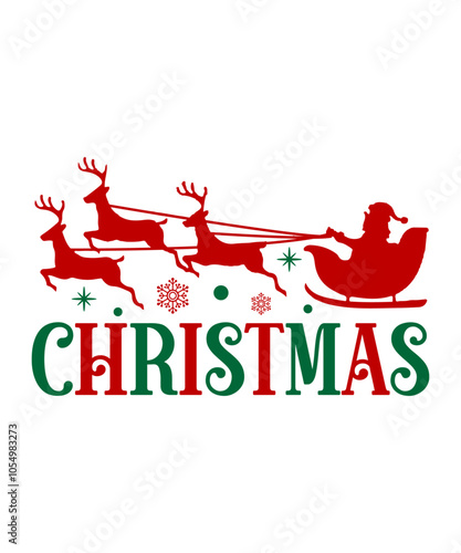 Christmas SVG T-shirt Designs, Christmas Quotes Cut Files Designs