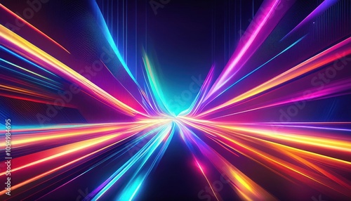 Vibrant Neon Light Background