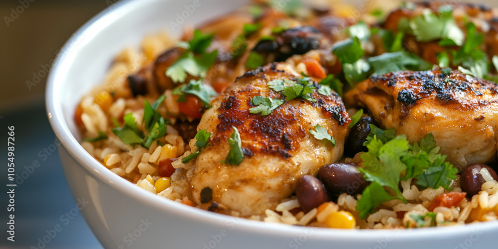 Spicy Chicken and Rice with Mixed Vegetables Spicy Chicken and Rice with Mixed Vegetables