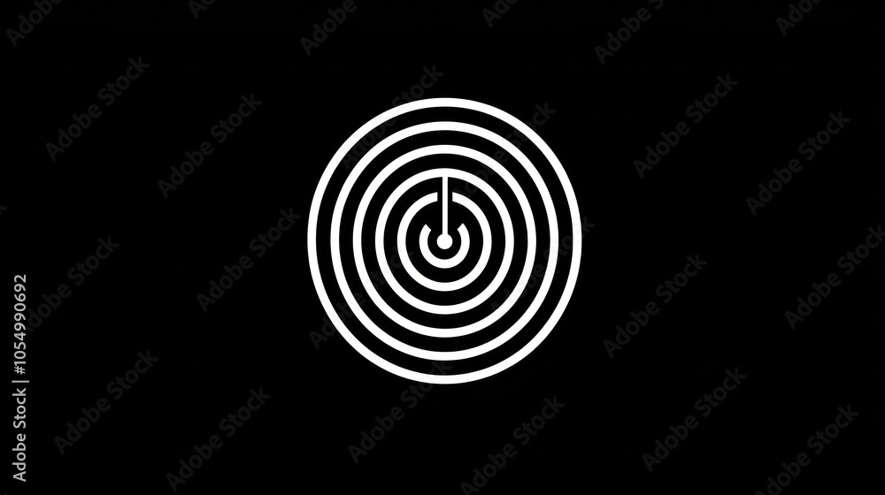 Glyph icon depicting target achievements, minimal and clean design. Glyph icon depicting target achievements, minimal and clean design.