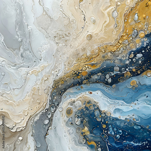 multicolor paint spilled onto the canvas, creating an interesting abstract drawing, a pattern of lines, halftones, causing different associations in your design. fluid art