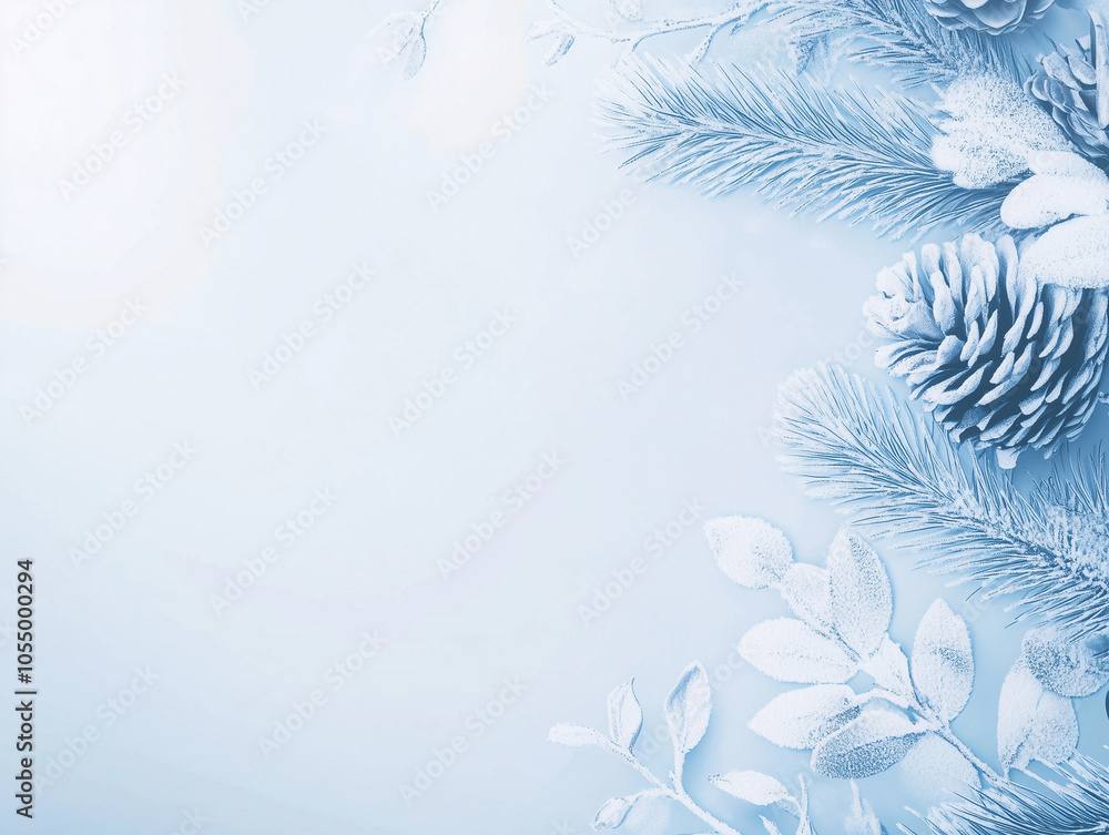 snowflakes on a blue background with snowflakes.Generating AI snowflakes on a blue background with snowflakes.Generating AI
