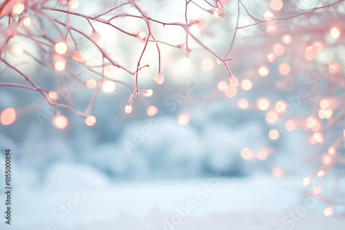 Macro image of freshly fallen snow showcasing intricate snowflakes with a soft blurred background .Generating AI