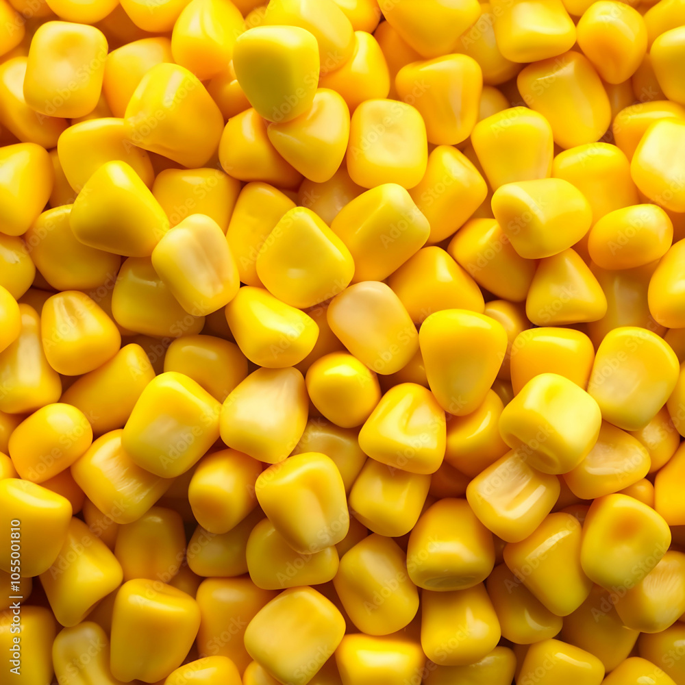 a pile of yellow sweet corn factory style candy a pile of yellow sweet corn factory style candy