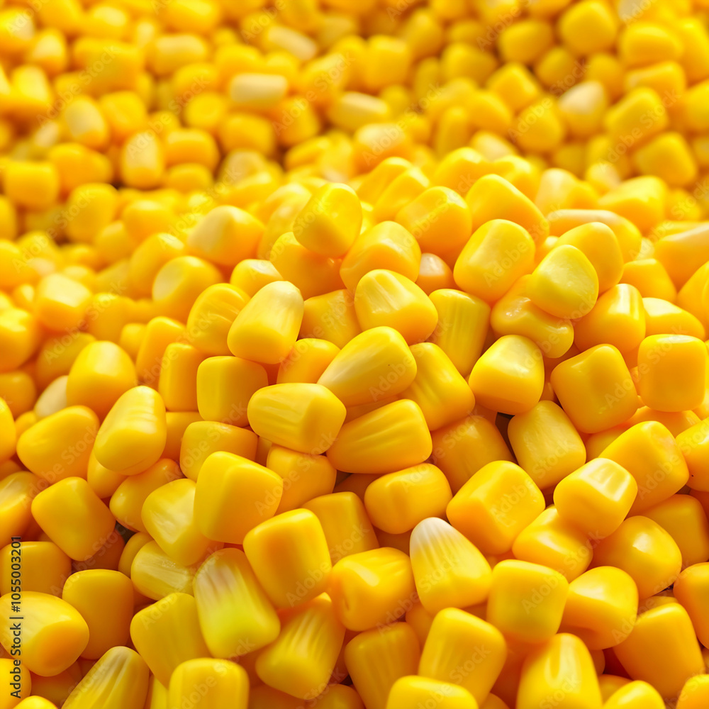 a pile of yellow sweet corn factory style candy a pile of yellow sweet corn factory style candy