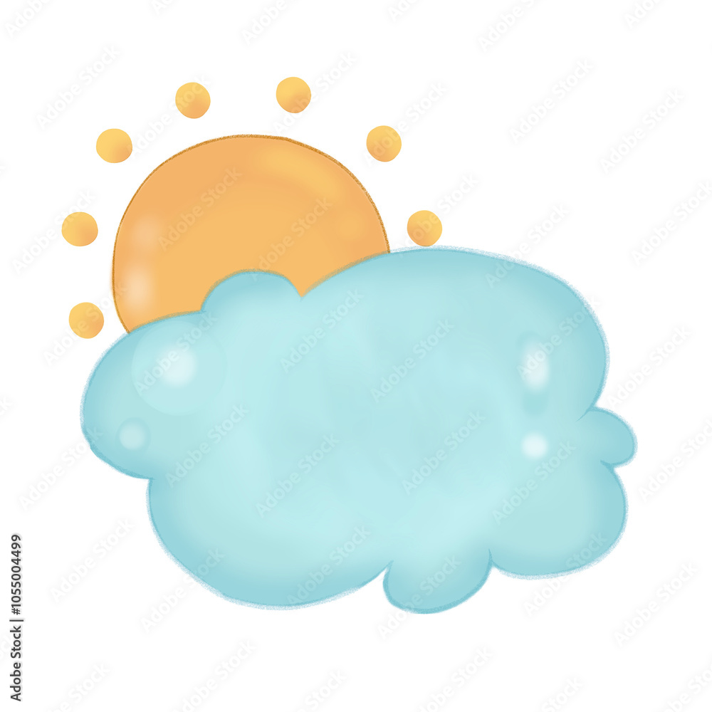 Obraz premium cloud and sun