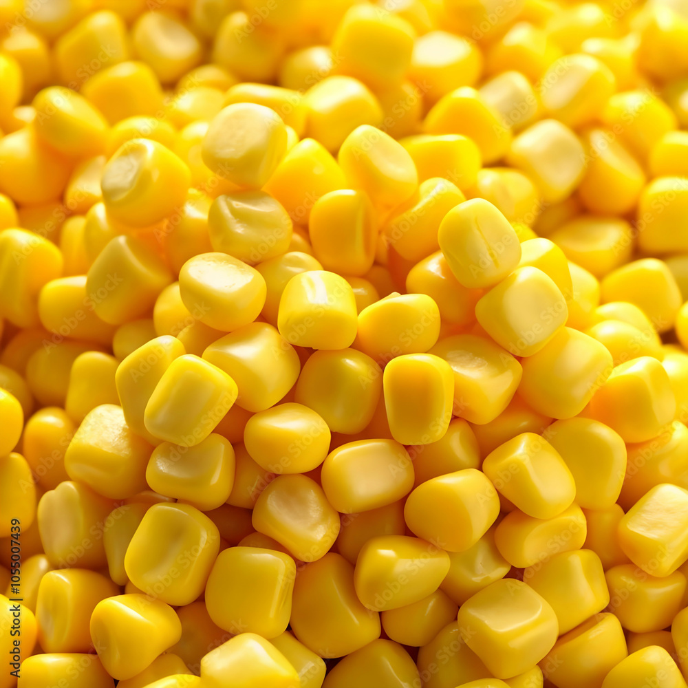 a pile of yellow sweet corn factory style candy a pile of yellow sweet corn factory style candy