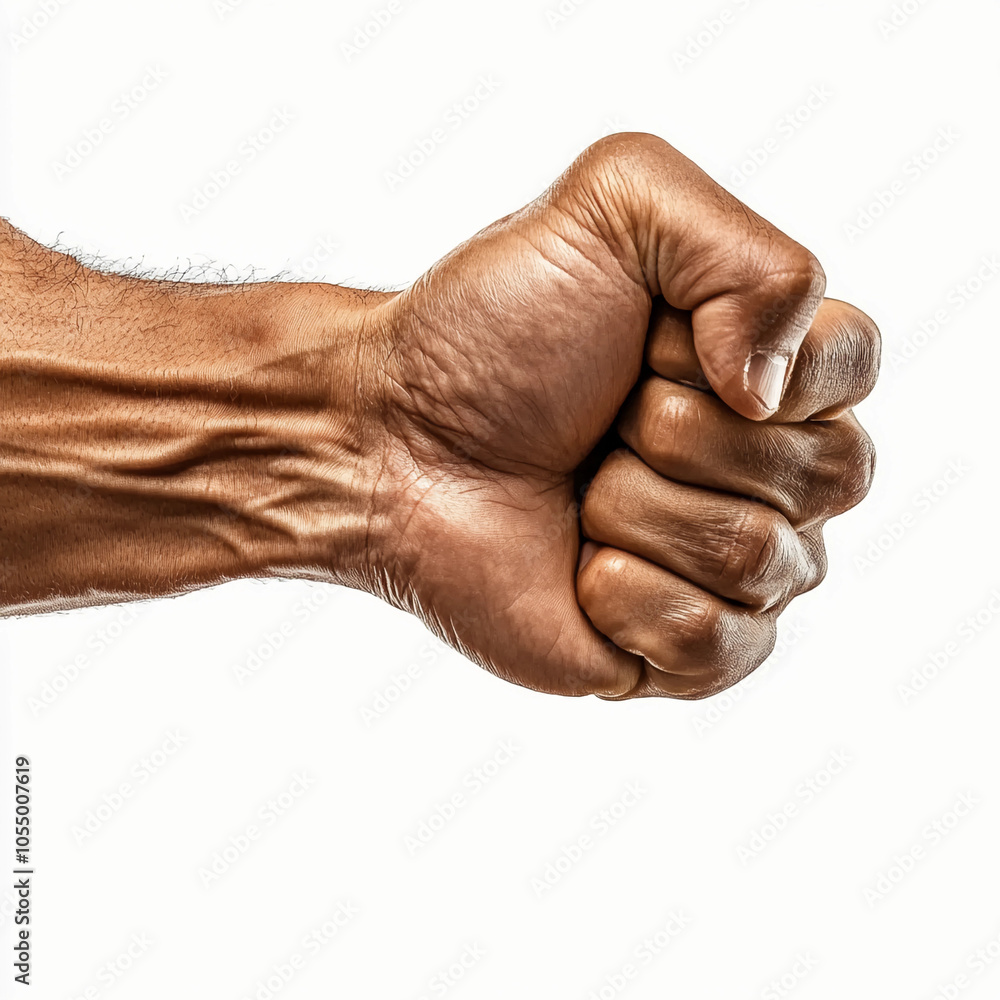 Fist Isolated On White: Man Fist isolated , Strength and Determination Concept, Fist Holding
Fist Isolated On White: Man Fist isolated , Strength and Determination Concept, Fist Holding