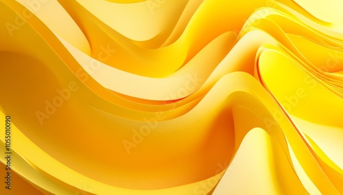 Abstract Yellow Waves Design