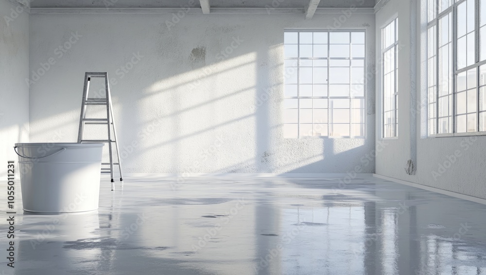 Obraz premium Modern Industrial Loft Interior