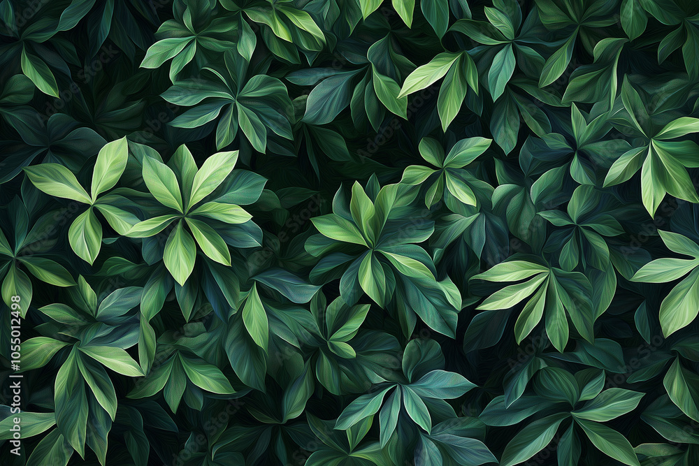 Foliage of tropical leaf in dark green textures Foliage of tropical leaf in dark green textures