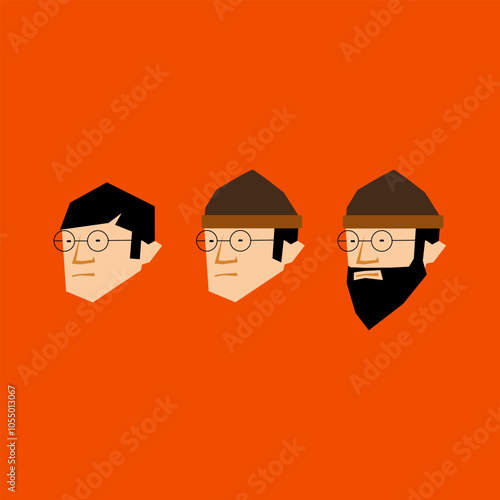 Design, beard is more handsome