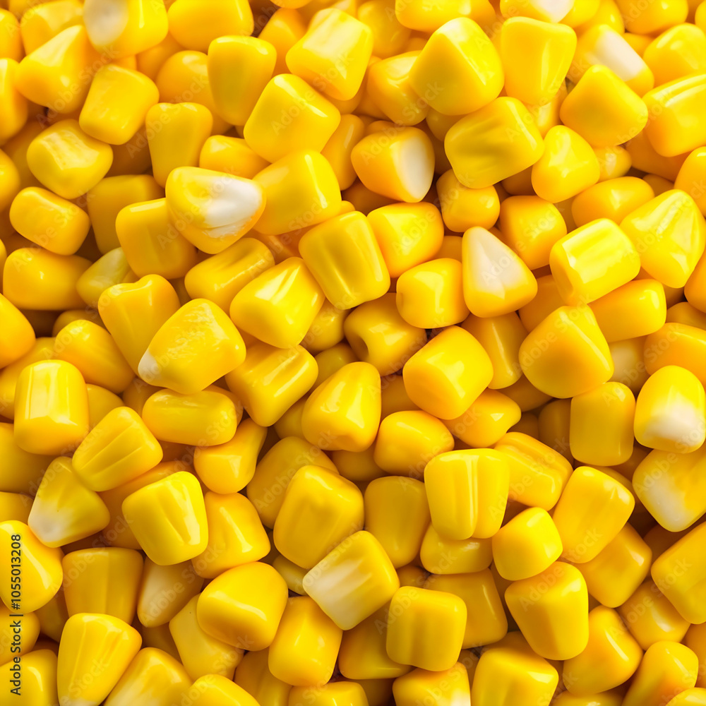 Fototapeta premium a pile of yellow sweet corn factory style candy