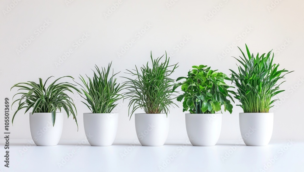 Stylish Indoor Plants in Modern Planters Stylish Indoor Plants in Modern Planters