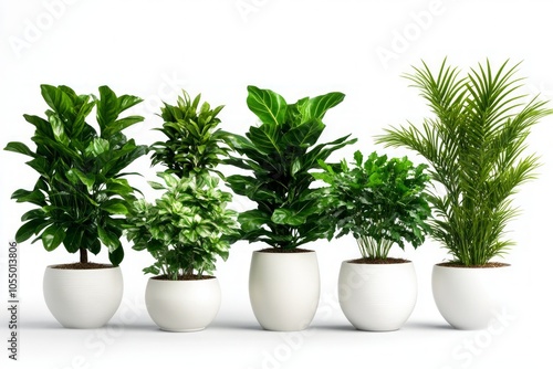 Collection of Vibrant Houseplants