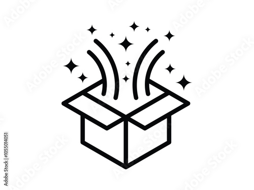 magic box design symbol vector illustration on transparent background