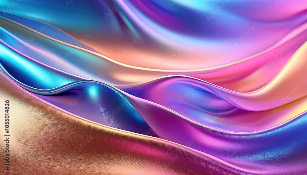 Fototapeta premium Iridescent High-Resolution Background - Vibrant and Colorful Design