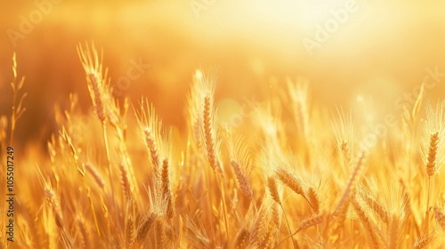 Golden Wheat Field at Sunset