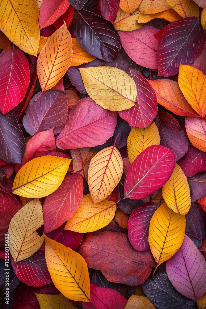 A pile of colorful autumn leaves, ranging from deep reds to bright yellows and oranges, scattered on the ground. The colors contrast with each other in an artistic display. A pile of colorful autumn leaves, ranging from deep reds to bright yellows and oranges, scattered on the ground. The colors contrast with each other in an artistic display.
