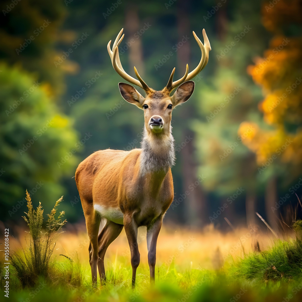 Fototapeta premium beautiful deer isolated