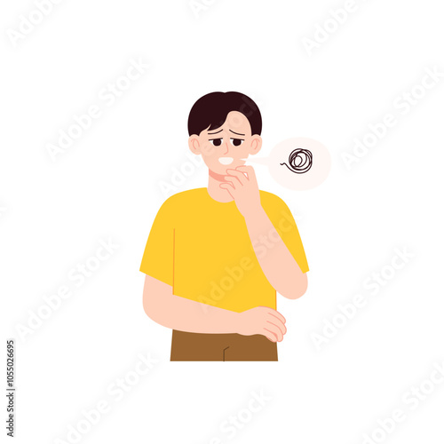 Stroke Symptoms Illustration Trouble Speaking