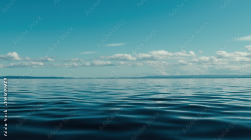Serene ocean view with calm waters and clear blue sky reflecting tranquility and peace. Serene ocean view with calm waters and clear blue sky reflecting tranquility and peace.