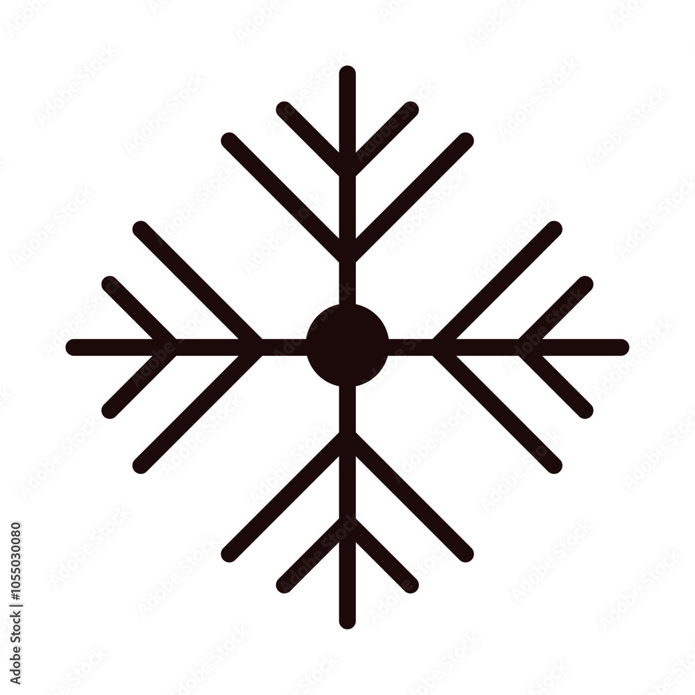 Hand drawn Snowflakes Christmas design on white background Hand drawn Snowflakes Christmas design on white background