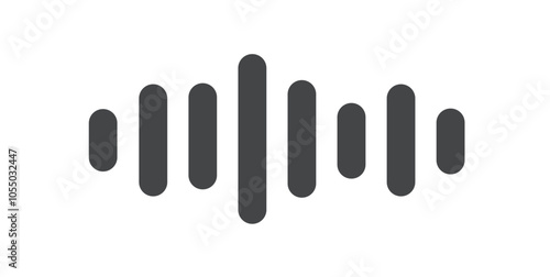 Soundwave voice icon simple line stroke vector, sound wave rhythm sign graphic illustration, audio vibration rhythm symbol pictogram, radio pitch signal, radiowave herts noise beat logo image clip art