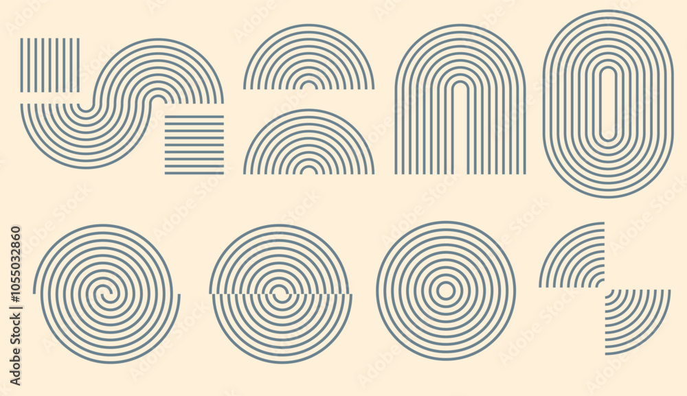 Simple geometric lines stroke shapes vector neutral graphic modern boho style design, set of minimalist linear arch half circles abstract elements image clip art retro spiral swirl twist figures
Simple geometric lines stroke shapes vector neutral graphic modern boho style design, set of minimalist linear arch half circles abstract elements image clip art retro spiral swirl twist figures