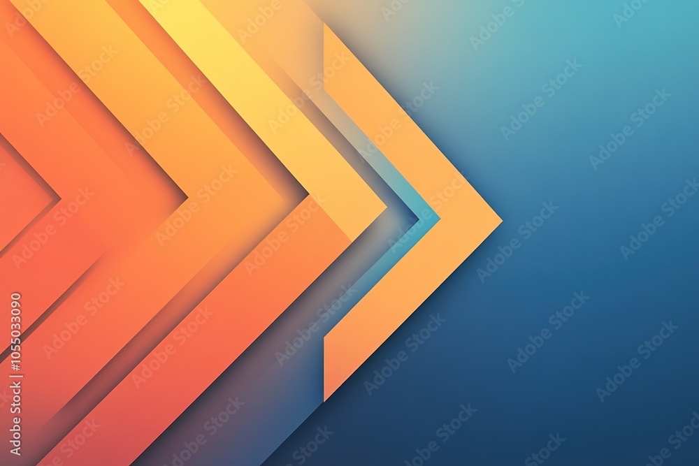 Abstract geometric background with orange and blue gradient. Abstract geometric background with orange and blue gradient.