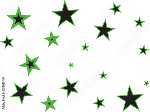 Cartolina 21x15 cm con contorno verde