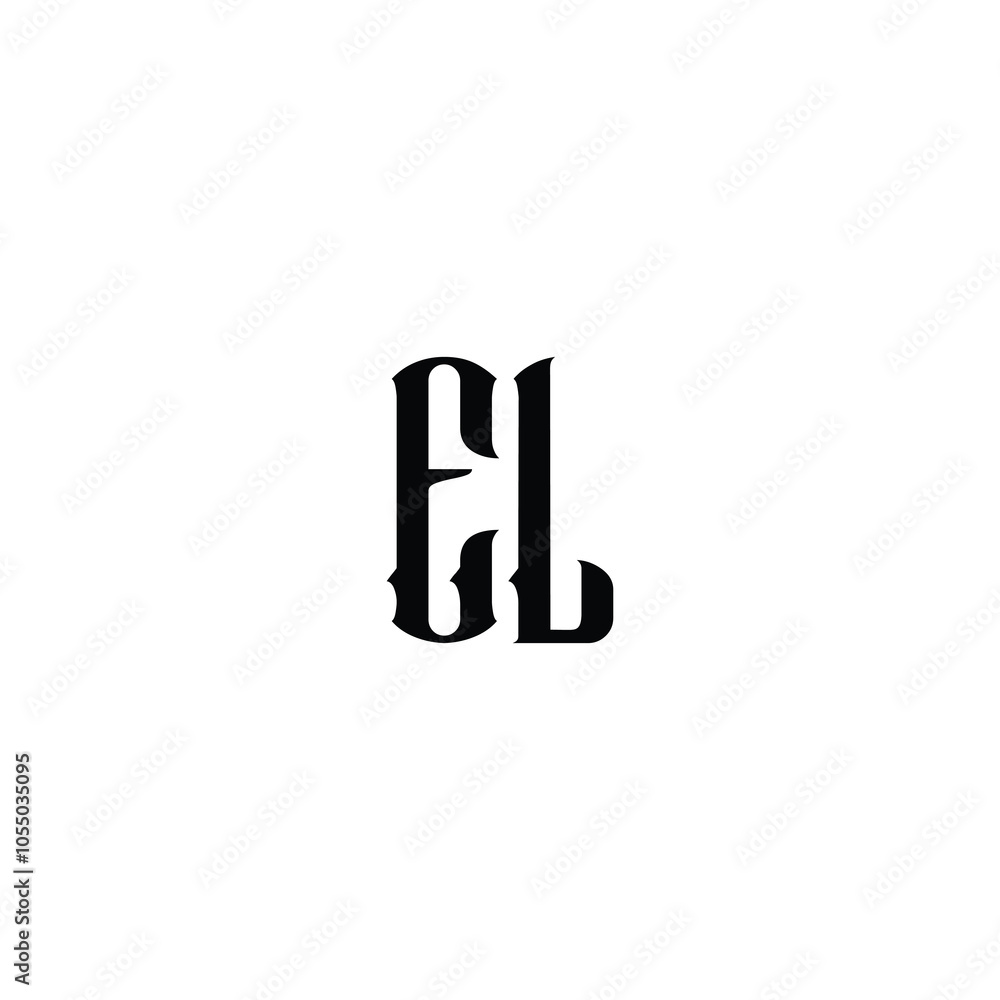 EL monogram logo design letter text name symbol monochrome logotype alphabet character simple logo EL monogram logo design letter text name symbol monochrome logotype alphabet character simple logo