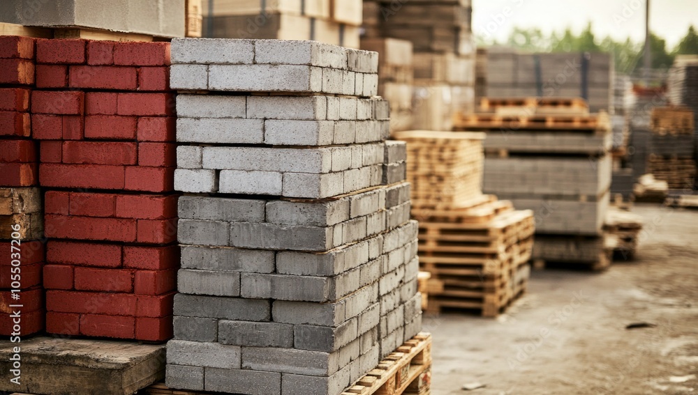 Stacked Building Materials Stacked Building Materials