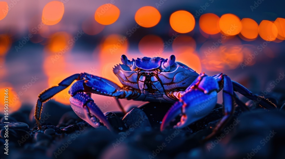 Blue Crab at Sunset Blue Crab at Sunset