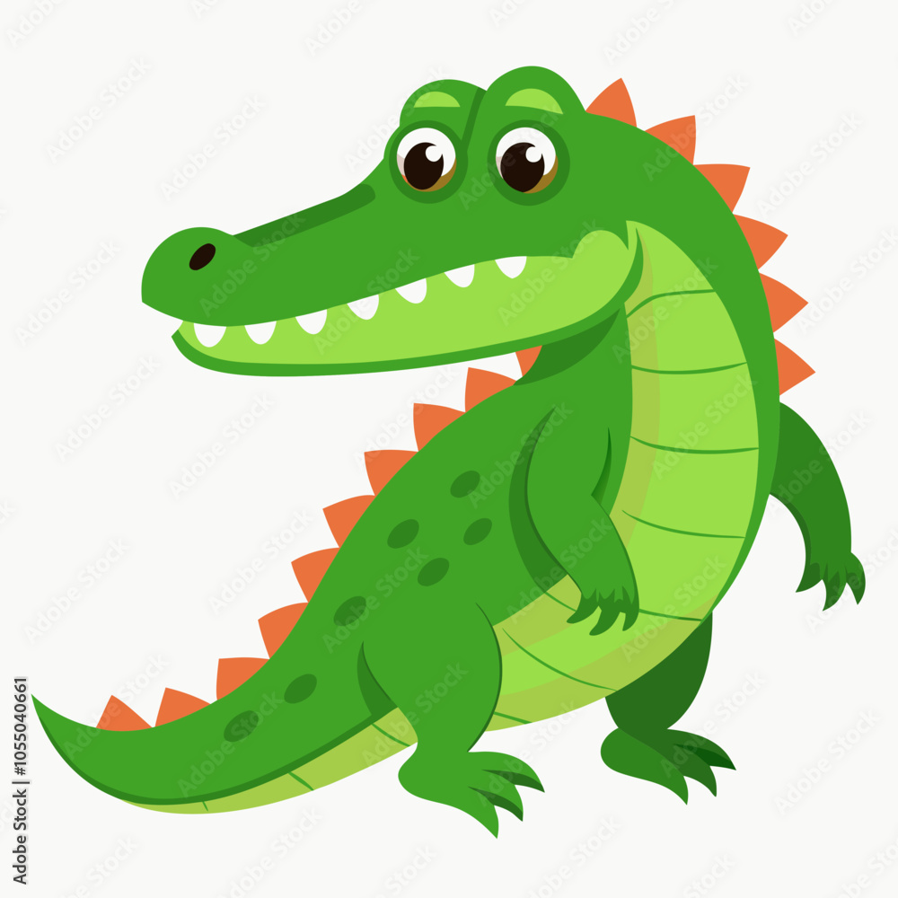 Obraz premium crocodile isolated on white