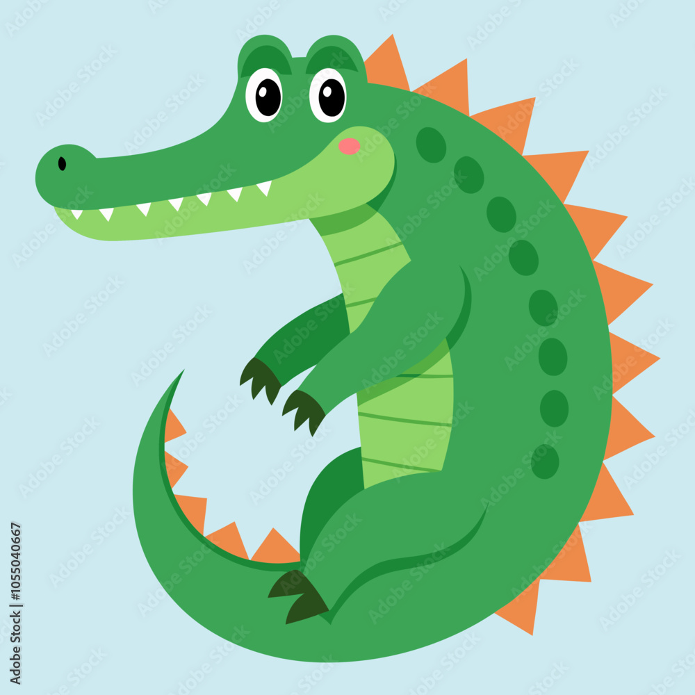 Fototapeta premium crocodile cartoon